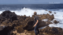 Caught By A Big Wave Failarmy GIF - Caught By A Big Wave Failarmy Splash GIFs