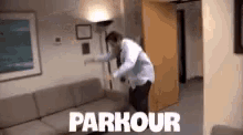 Parkour Office GIF - Parkour Office Funny GIFs