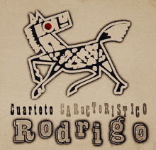 a poster with a horse and the name rodrigo