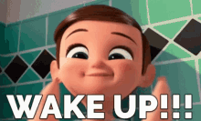Wake Up Good Morning GIF - Wake Up Good Morning Baby Boss GIFs