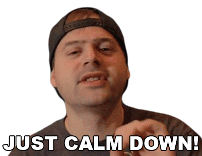 Just Calm Down Jared Dines Sticker - Just Calm Down Jared Dines Chill Stickers