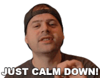 Just Calm Down Jared Dines Sticker - Just Calm Down Jared Dines Chill Stickers