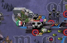 a screenshot of a video game with dallas in the corner