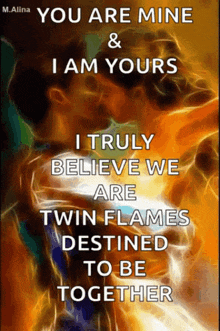 a poster that says " you are mine and i am yours "