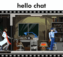 Ghost Trick Hello Chat GIF - Ghost Trick Hello Chat Hello GIFs