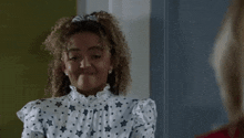 Emma Fake Smiles Then Sadly Frowns Coronation Street Made By The Talk Of The Street GIF - Emma Fake Smiles Then Sadly Frowns Coronation Street Made By The Talk Of The Street Coronation Street GIFs