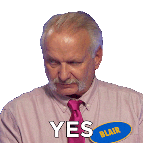 Yes Blair Sticker - Yes Blair Family Feud Canada Stickers