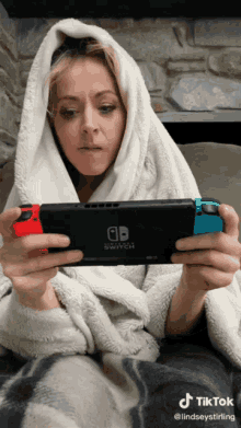 lindsey stirling gaming blanket nintendo switch video game