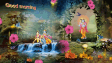 Jai Sh Krishna Good Morning GIF - Jai Sh Krishna Good Morning Water Falls GIFs
