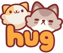 piffle kawaii cute cats hug