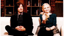 Flip Off Emily Kinney GIF - Flip Off Emily Kinney Middle Finger GIFs