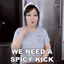 We Need A Spicy Kick Emily Kim GIF - We Need A Spicy Kick Emily Kim Maangchi GIFs