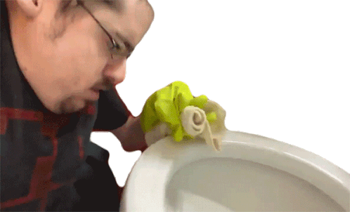 Cleaning The Toilet Bowl Ricky Berwick Sticker - Cleaning The Toilet Bowl Ricky Berwick Cleaning Stickers