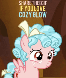Cozy Glow My Little Pony Friendship Is Magic GIF - Cozy Glow My Little Pony Friendship Is Magic Cute GIFs