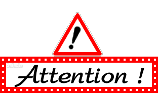 Attention Warning Sticker - Attention Warning Caution Stickers