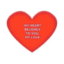 Heart Emoji GIF - Heart Emoji My Heart Belongs To You GIFs