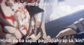 a picture of a man with the words hindi mo ba ako lilisanin