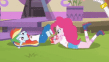 Rainbow Dash Pinkie Pie GIF - Rainbow Dash Pinkie Pie Pinkiedash GIFs