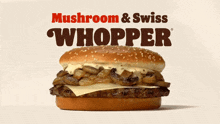 Burger King Mushroom And Swiss Whopper GIF - Burger King Mushroom And Swiss Whopper Whopper GIFs