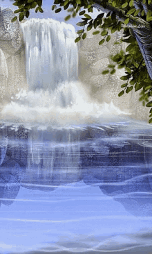Water Waterfall GIF - Water Waterfall Calm GIFs