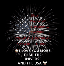 American Flag Fireworks GIF - American Flag Fireworks I Love You GIFs
