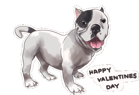 Valentines Day Czar Bayas Sticker - Valentines Day Czar Bayas Valentines Dog Stickers