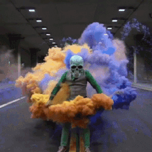 Colorful Smoke GIF - Colorful Smoke Skeleton GIFs