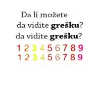 the numbers 1 through 9 are displayed on the white background