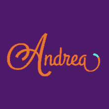 andrea text calligraphy