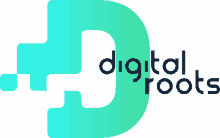 digital roots logo animated text text watching you