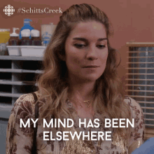 My Mind Has Been Elsewhere Alexis Rose GIF - My Mind Has Been Elsewhere Alexis Rose Alexis GIFs