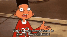 nickelodeon hey arnold gerald arnold look on the brightside