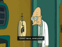 Good News GIF - Good News Futurama Professor GIFs