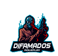a logo for a game called difamados roleplay
