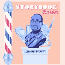 storybook barber courtney holmes statue hero storybook