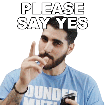 Please Say Yes Rudy Ayoub Sticker - Please Say Yes Rudy Ayoub Dont Say No Stickers