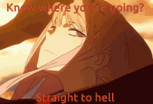 Go To Hell Hell GIF - Go To Hell Hell Anime GIFs