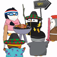 food cooking fish penguin cook