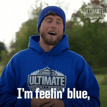 I'M Feelin' Blue I'M Team Blue Adam Pike GIF - I'M Feelin' Blue I'M Team Blue Adam Pike Canada'S Ultimate Challenge GIFs