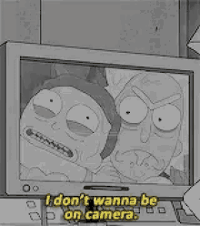 Rick And Morty Dont Wanna Be On Camera GIF - Rick And Morty Dont Wanna Be On Camera Toxic Morty GIFs