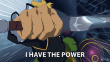I Have The Power Prince Adam GIF - I Have The Power Prince Adam Masters Of The Universe Revolution GIFs