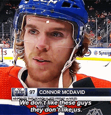 connor mcdavid we dont like these guys they dont like us we dont like each other edmonton oilers
