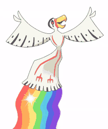 content condor rainbow sparkle legendary bird