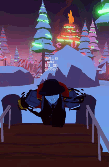 a screenshot of a video game shows a character with level 25