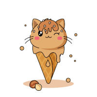 Nuts Salted Caramel Sticker - Nuts Salted Caramel Ice Cream Stickers