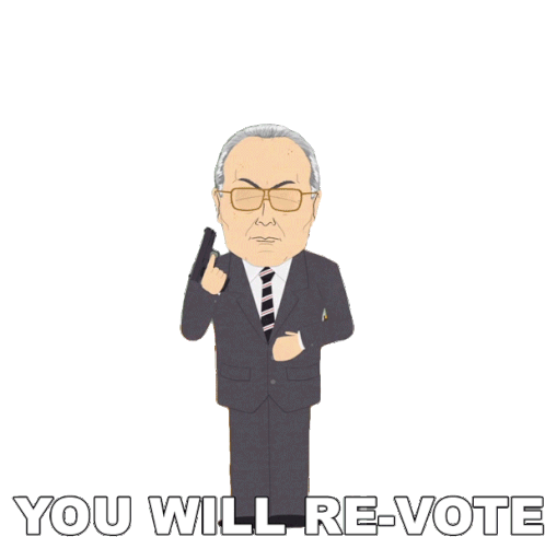 You Will Revote Christian Wulff Sticker - You Will Revote Christian Wulff South Park Stickers