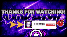 Dorami Thanks For Watching GIF - Dorami Thanks For Watching Geometry Dash GIFs