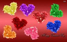 Colorful Hearts Valentine'S Day GIF
