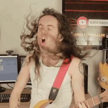 Jamming Bradley Hall GIF - Jamming Bradley Hall Rock And Roll GIFs