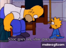 homer homer simpson shoes shoehorn on